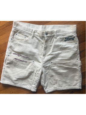 Men's Ford PacSun Corduroy Shorts Beige Waist 34